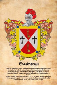 Escudo heráldico del apellido Escárzega
