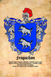 Escudo heráldico del apellido FRAGACHAN