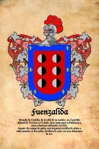 Escudo heráldico del apellido FUENZALIDA