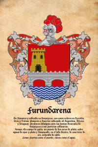 Escudo heráldico del apellido Furundarena
