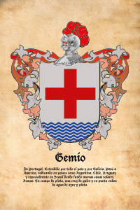 Escudo heráldico del apellido GEMIO