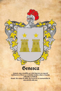 Escudo heráldico del apellido GENESCA