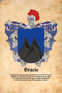 Escudo heráldico del apellido GRACIO