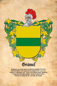 Escudo heráldico del apellido GRANEL