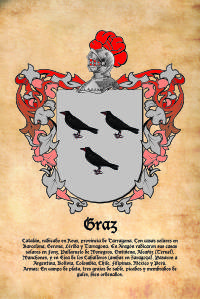 Escudo heráldico del apellido GRAZ