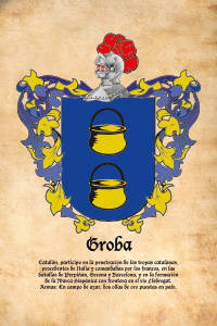 Escudo heráldico del apellido GROBA