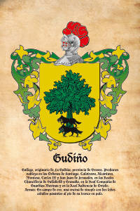 Escudo heráldico del apellido GUDIÑO