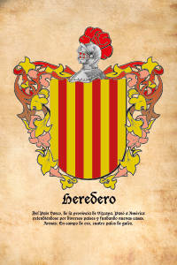 Escudo heráldico del apellido HEREDERO