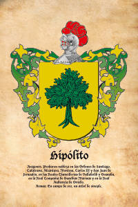 Escudo heráldico del apellido HIPOLITO