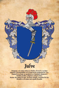 Escudo heráldico del apellido JULVE
