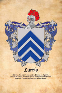 Escudo heráldico del apellido LARRIO