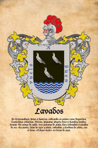 Escudo heráldico del apellido LAVADOS