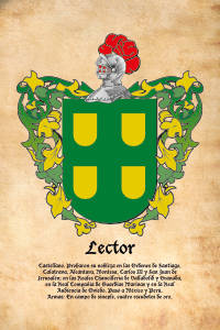 Escudo heráldico del apellido LECTOR