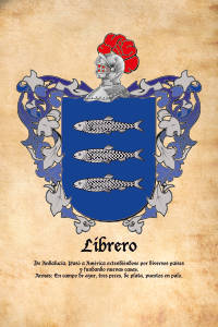 Escudo heráldico del apellido LIBRERO