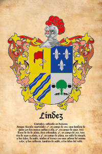 Escudo heráldico del apellido LINDEZ