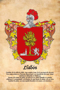 Escudo heráldico del apellido LLADOS