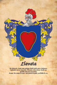Escudo heráldico del apellido Llavata