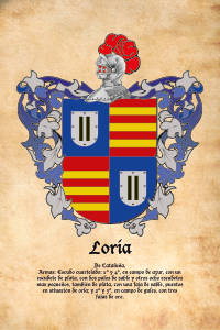Escudo heráldico del apellido LORIA