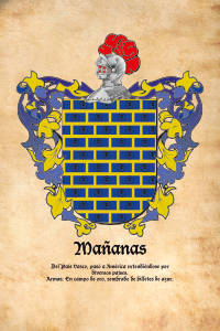 Escudo heráldico del apellido MAÑANAS