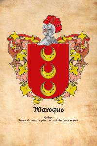 Escudo heráldico del apellido MAREQUE