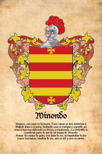 Escudo heráldico del apellido MINONDO