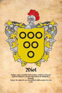 Escudo heráldico del apellido MIOT