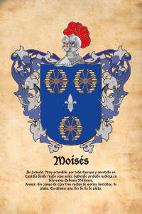 Escudo heráldico del apellido MOISES