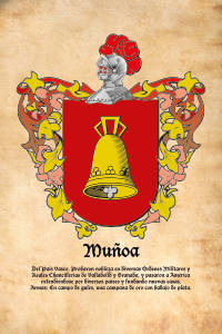 Escudo heráldico del apellido MUÑOA