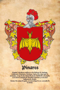 Escudo heráldico del apellido PINARES