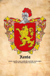 Escudo heráldico del apellido RENTA