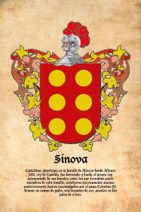 Escudo heráldico del apellido SINOVA