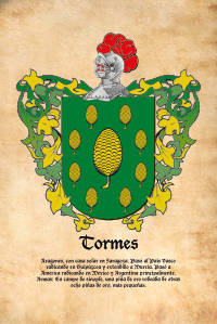 Escudo heráldico del apellido TORMES
