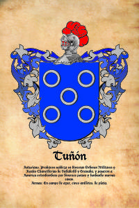 Escudo heráldico del apellido TUÑON