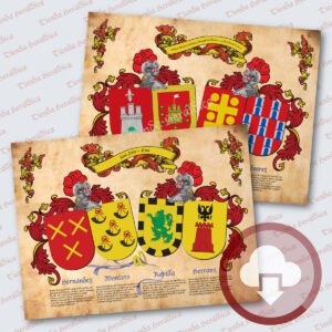 Escudos heraldicos de apellidos en digital para eventos