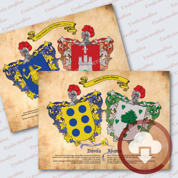 Escudos apellidos en digital, personalizados