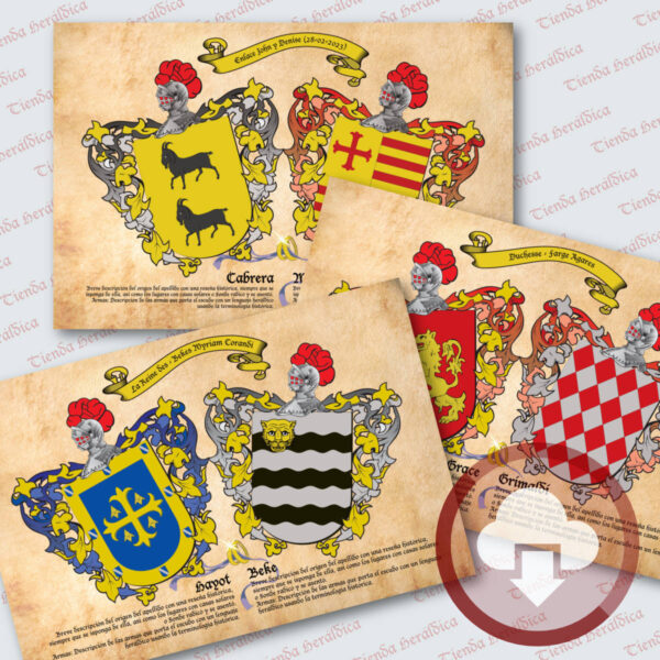 Escudos heraldicos en digital, personalizados