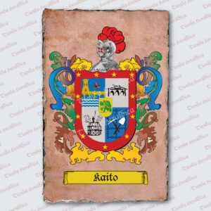 Escudo heráldico con diseño personalizado