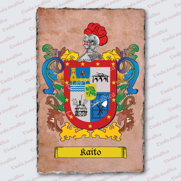Escudo heráldico con diseño personalizado