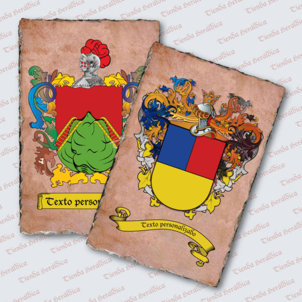 Escudo heráldico con diseño personalizado